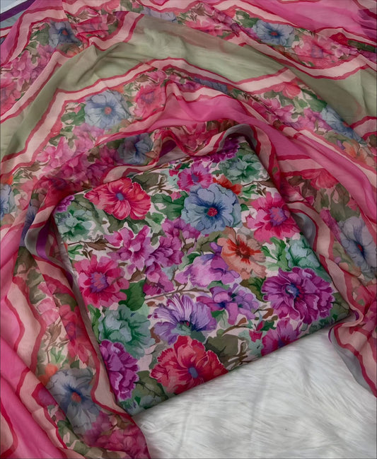 DIGITAL PRINTED SWISS LAWN 3pcs (MULTI FLORAL)