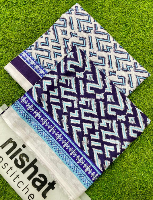 DIGITAL PRINTED BANA DORA NISHAT LAWN 2PCS