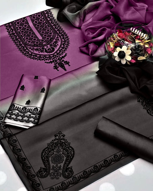 Digital Print Silk 3pcs