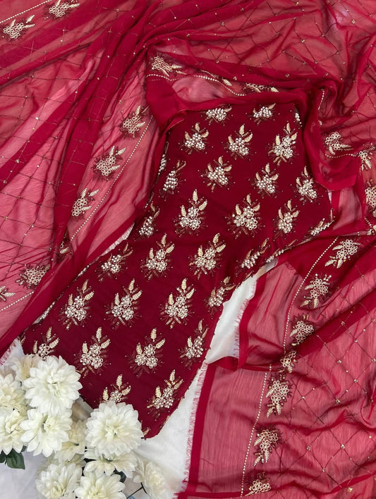 NEW ARRIVAL
Soft Chiffon 3PC Unstitched Formal Dress