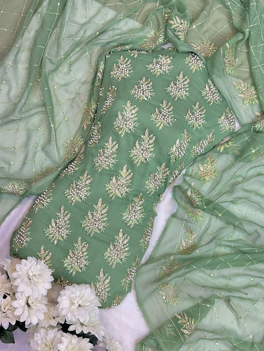 NEW ARRIVAL
Soft Chiffon 3PC Unstitched Formal Dress