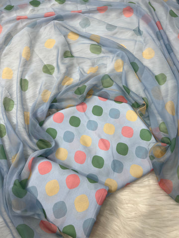 DIGITAL PRINTED SWISS LAWN 3pcs (LIGHT POLKA)