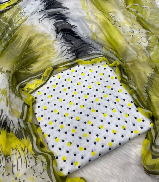 DIGITAL PRINTED SWISS LAWN 3pcs (Lemon Mist)