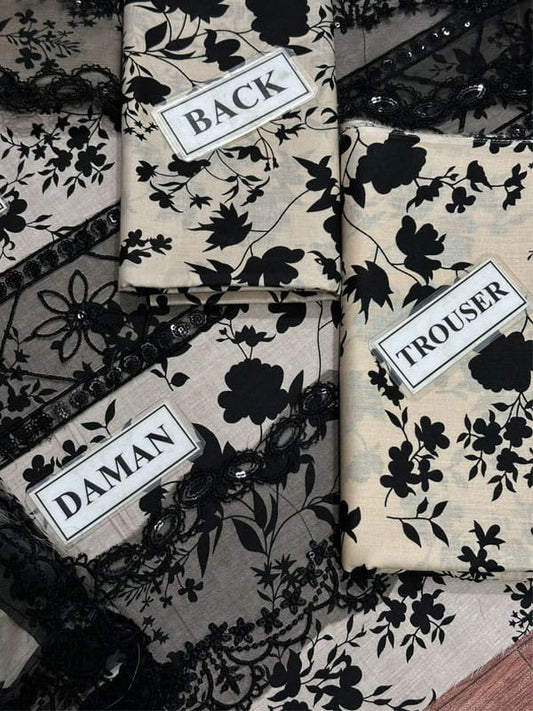 Aneela's Luxury Emb Linen 3pcsCollection