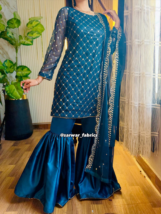 HIBA BUKHARI FORMAL CHIFFON 3PC (ZING)