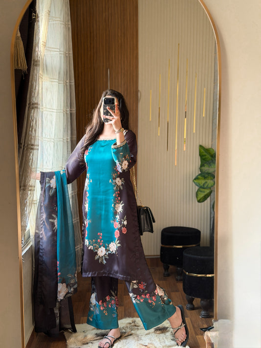 Digital Print Silk 3pcs (ZING BLACK)