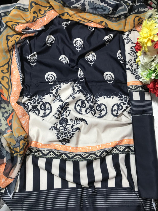 DIGITAL PRINTED SWISS LAWN 3Ppcs