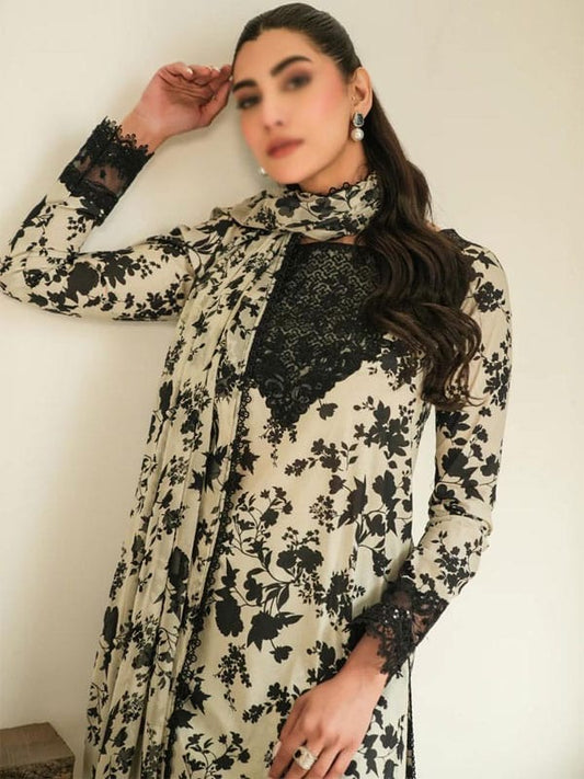 Aneela's Luxury Emb Linen 3pcsCollection