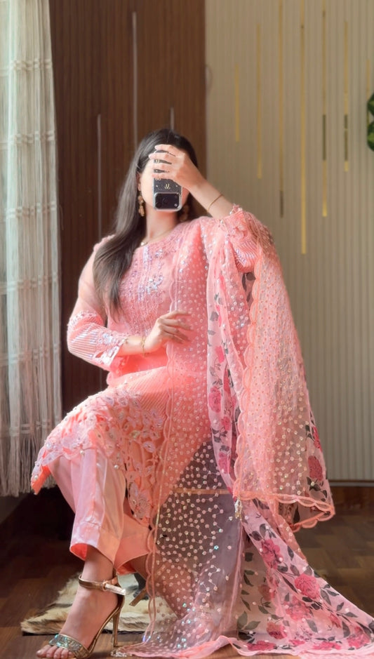 ORGANZA FANCY COLLECTION (BABY PINK)