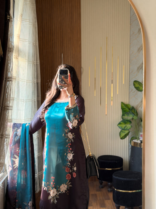 Digital Print Silk 3pcs (ZING BLACK)