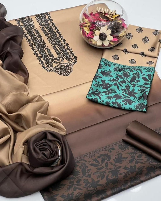 Digital Printed Silk 3 pcs