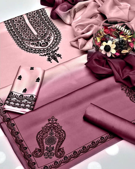 Digital Printed Silk 3 pcs