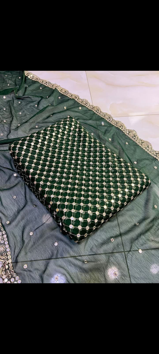 Hiba Bukhari Formal Chiffon 3pc