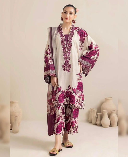 Digital Print Silk 3pcs