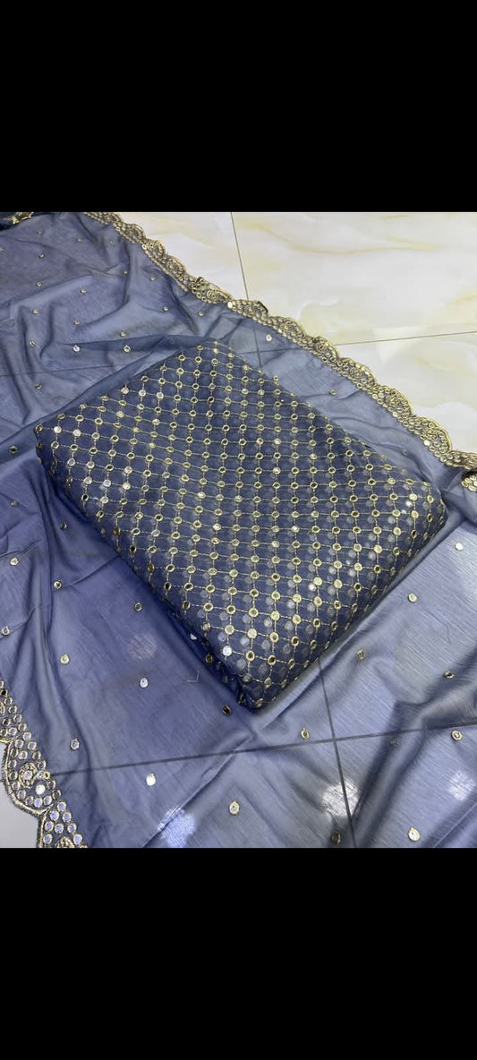 Hiba Bukhari Formal Chiffon 3pc