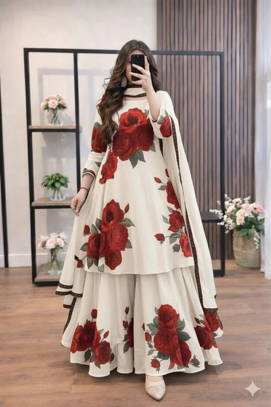 Digital Print Silk 3pcs (SKIN Red Rose)