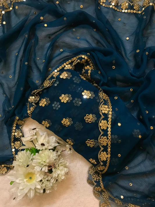 CHIFFON 9MM SEQUENCE WORK 3PCS