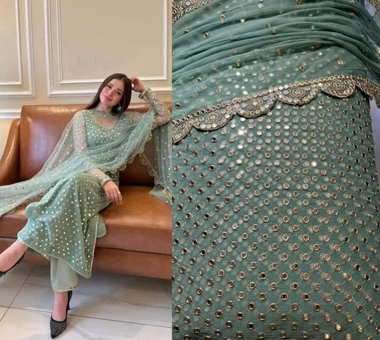 Hiba Bukhari Formal Chiffon 3pc